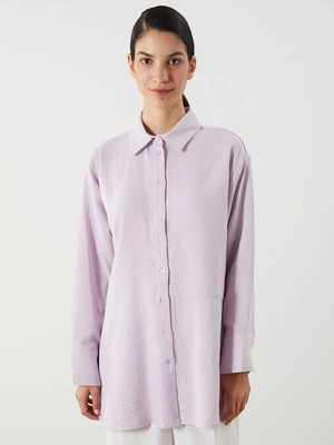 Lc Waikiki Yeni Sezon Oversize Müslin Kadın Gömlek Tunik