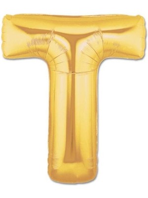 Esranın Dünyası Altın Sarısı Folyo T Harfi Balon 1 Metre RSFTA34-ESRDNS