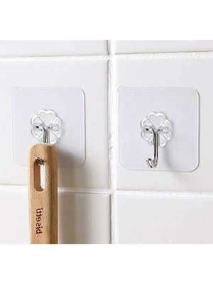 Esranın Dünyası 5 Adet Kendinden Yapışkanlı Şeffaf Askı Seti