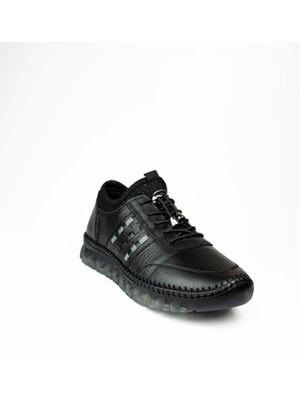 Voyager Z510 Siyah Deri Günlük Kadın Ayakkabı