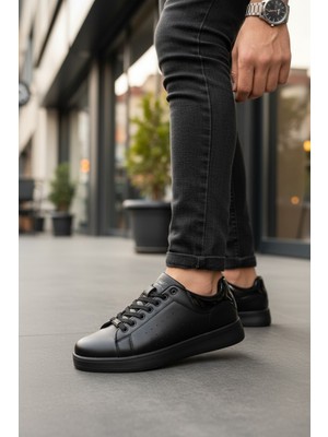 Enoch Nefes Alan Yan Panel Tasarımlı Modern Klasik Düz Taban Sneaker