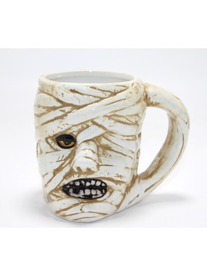 Noxsa Mumya Figürlü 3D Kabartmalı Kupa Bardak