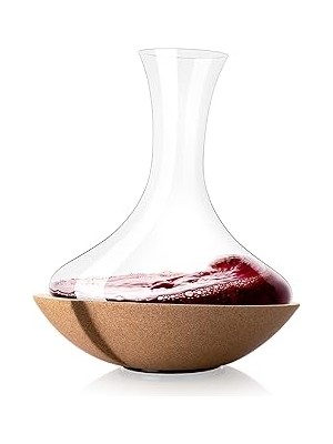 Starseven Vacu Vin Swirling Carafe | Crystal Glass Wine Decanter