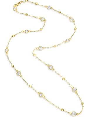 Taş Detaylı Zincir Kolye