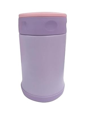 Starseven Trendix Çelik Içli Termos 500 ml Çelik Kaşık Ile Mor-Pembe