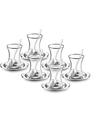 Starseven Mars Parça Çelik Çay Seti