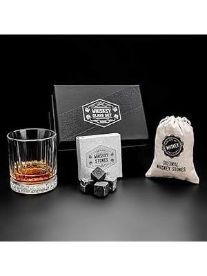 Starseven Özel Gün Hediyesi Kutulu Glasgow Viski Kadeh Seti