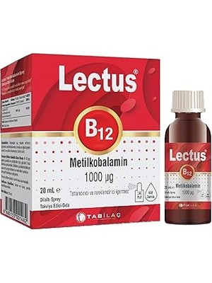 Starseven Lectus Metil B12 Dil Altı Sprey 20 ml / 1000 Mcg