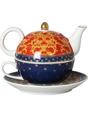 Starseven Lucky Clarissa Bone Tek Kişilik Demlik &amp; Fincan Set