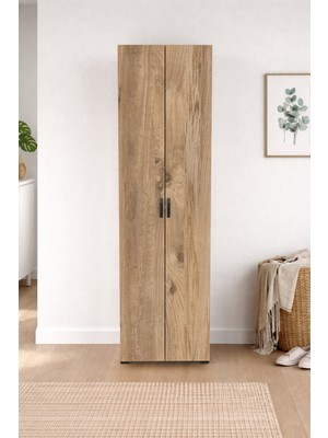 Euromod EUR004 2 Kapaklı 8 Raflı Çok Amaçlı Dolap