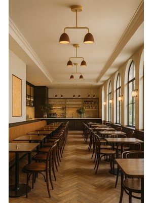 Longing Lumière Deux Sarkıt Lamba-Avize - Modern Endüstriyel Mufak Hol Cafe Salon Avize