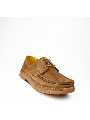 Komcero 3318 Taba Nubuk Deri Erkek Günlük Ayakkabı