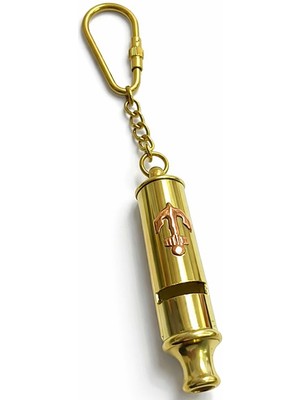 Indispensablely Pirinç Düdük Anahtarlık