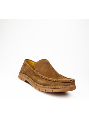 Komcero 3319 Taba Nubuk Deri Erkek Günlük Ayakkabı