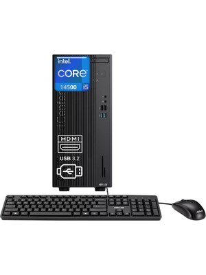 Asus D501MER Intel Core I5 14500 16GB 2tb SSD Windows 11 Home Masaüstü Bilgisayar D501MER-DI51000B0D-WH103