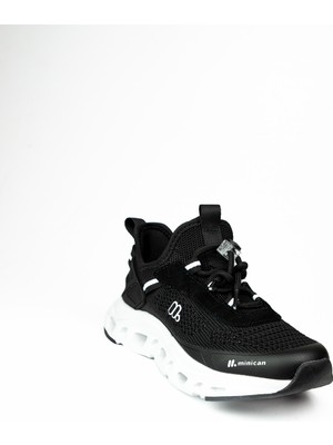Minican 001 Siyah Erkek Çocuk Spor Ayakkabı
