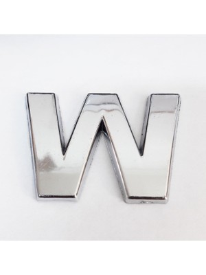 LTG Nova W Harfi 3,75 cm Krom Yapışkanlı