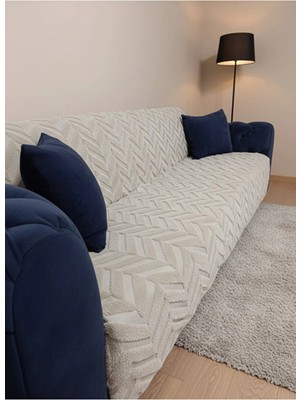 Shopyteks Kaymaz Welsoft Koltuk Örtüsü 170X210 Bej Evcil Hayvan Dostu Kanepe & Çekyat Örtüsü