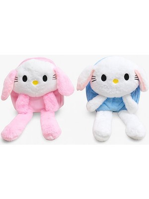 Esranın Dünyası Işıklı Peluş Oynar Kulaklı My Melody ve Cinnamoroll Sırt Çantası RSFTA34-ESRDNS