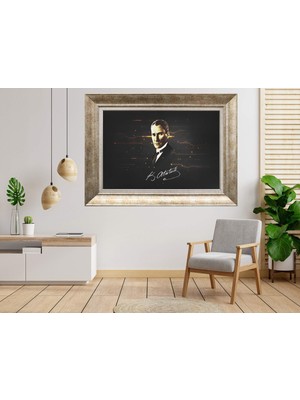 Giyense Gümüş Çerçeveli Tablo SF124