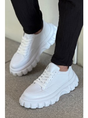 Roof Atelier Erkek Beyaz Yüksek Taban Spor Ayakkabı - 2515 - Ipekyol Bt