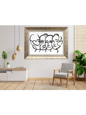 Giyense Gümüş Çerçeveli Tablo SF58