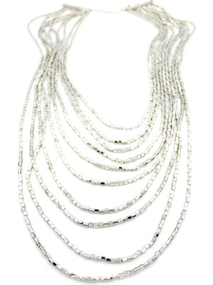 Nuvvo Çoklu Dorika Kolye - Gümüş