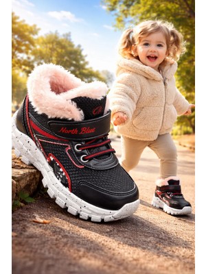 Almira Anne Bebek Kız Çocuk Ayakkabı Su Geçirmez Yünlü Iç Kaymaz Tabanlı