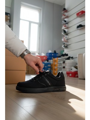 Enoch Bez Görünümlü Bağcıklı Casual Düz Taban Erkek Spor Ayakkabı