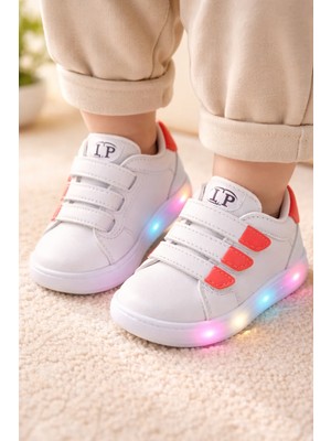 Almira Anne Bebek Işıklı Unisex Çocuk Spor Ayakkabı Mor Sentetik Deri