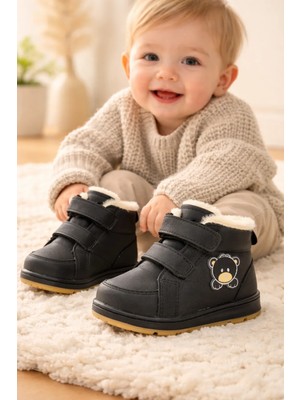 Almira Anne Bebek Içi Tüylü Detaylı Çocuk Bot Su Geçirmez Kışlık Çocuk Ayakkabısı