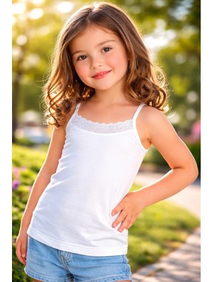 Almira Anne Bebek Bebek ve Çocuk Iç Giyim - Askılı Atletler, Günlük Kız Çocuk Giyim