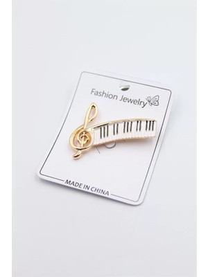 Royaleks Sol Anahtarı Broş - Altın