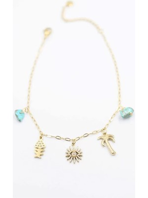 Royaleks Charm Halhal - Altın