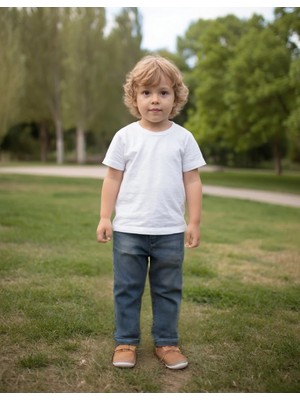 Almira Anne Bebek Erkek Çocuk Dar Kesim Kot Pantolon - Slim Fit Denim