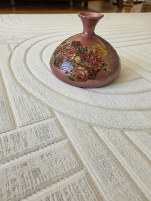 Elvey Home Bambu Krem Doğal Gerçek Bambu Kadife Ince Sık Dokuma Özel Kesim Salon Koridor Oturma Odası Halısı