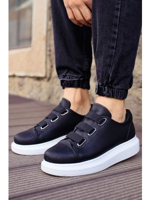 Roof Atelier Erkek Siyah Cırt Cırtlı Spor Ayakkabı - 253 - Cbt Mirror Non