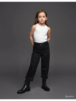 Almira Anne Bebek Kız Çocuk Siyah Kot Pantolon | 11 Yaş