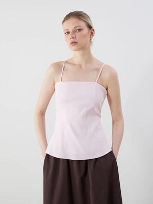 Lc Waikiki Yeni Sezon Kare Yaka Askılı Bluz