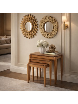 Fami Home | Peru 3’lü Iç Içe Modern Zigon Sehpa