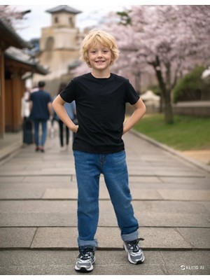 Almira Anne Bebek Erkek Çocuk Kot Pantolon 11 Yaş - Slim Fit Denim