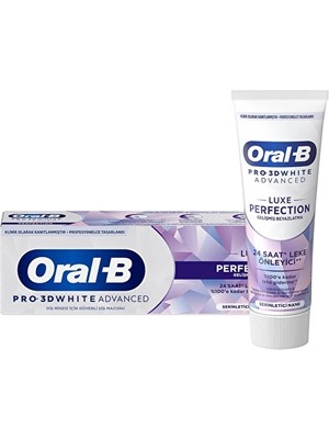 3 Adet Oral-B Diş Macunu 3dw Luxe Perfection 75 ml