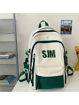 Gökyüzü Işığı Unisex Su Geçirmez Kumaş Ortaokul Lise Üniversite  Okul ve Seyahat Sırt Çantası