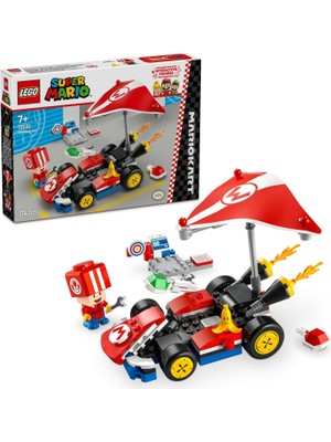 Skygo Super Mario: Mario Kart – Standard Kart 72032, 7 Yaş ve Üzeri Erkek ve Kız Çocukları Için Yaratıcı Oyuncak Yapım Seti, Toad Figürü ve Fazlası, Doğum Günü Hediyesi (174 Parça)