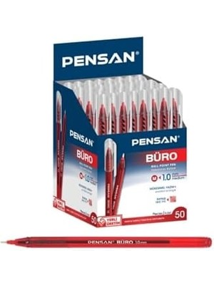 Skygo Kırmızı Tükenmez Kalem 1 Mm. 50 Lik Kutu