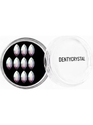 Generic Dentycrystal Diş Pırlantası Oval Çok Renkli 10'lu ( Avusturya Kristallerinden Oluşturulan 10'lu Set )