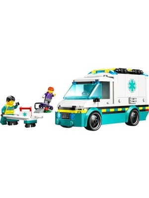 Skygo City Acil Yardım Ambulansı 60451 - Model Araç Seven 5 Yaş Üzeri Çocuklar Için Yaratıcı Oyuncak Yapım Seti, Doğum Günü Hediyesi (184 Parça)
