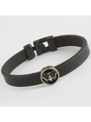 Starseven Çift Başlı Kartal Kaliteli Suni Deri Bileklik