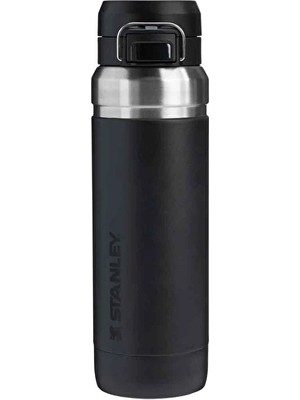 Stanley Go Quick Flip Siyah Su Şişesi 1.06 lt 8,7 x 8,7 x 29 cm Boyutlarıyla Pratik Taşıma