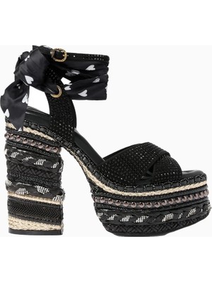 Kurt Geiger Chelsea Scarf 135 Lüks Tasarım, Kadın Platform Sandalet